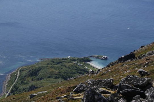 Norway - Husfjellet - Blick aufs Kråkeslottet beim Abstieg