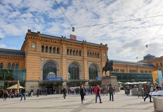 Germany - Hanover - What looks like an "artists representation" but is actually a photo of Hanover main station