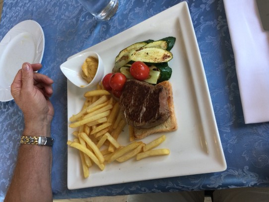 Kroatien - Kanfanar - Es gibt auch leckere Steaks