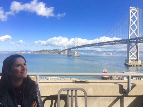 United States - San Francisco - At the Google San Francisco office overlooking the bay bridge