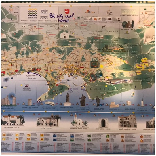 Croatia - Makarska - Treasure Map