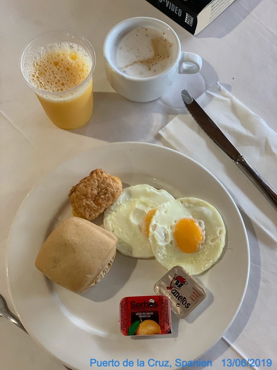 Spanien - Puerto de la Cruz - Schönes Frühstück auch