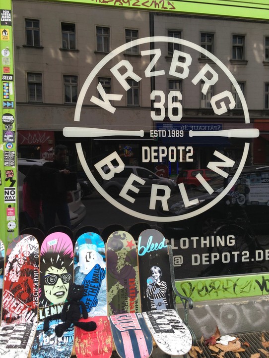 Germany - Berlin - Great way to use some old skateboards!