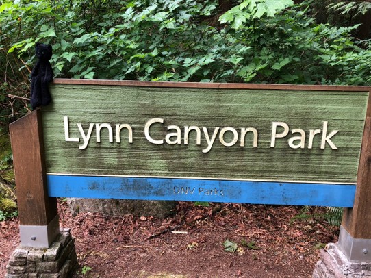 Canada - Vancouver - Travis at the Lynn Canyon Park ecology centre!