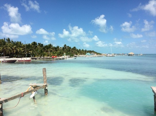 Belize - Caye Caulker - Traum-Meer, Traumfarben... da ist man mal geflashed wenn man ankommt! 
