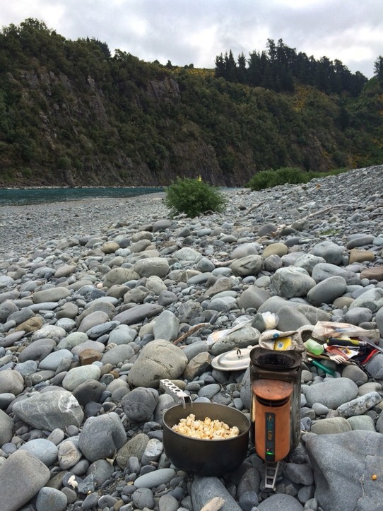 Neuseeland - Mount Hutt - Popcorn (Mais noch aus Chile...)