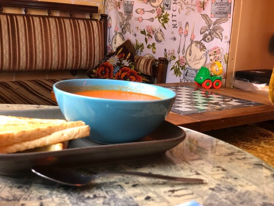 Island - Reykjavík - Tatsächlich ist die Suppe in Kombination mit dem Toast aber auch echt der Hammer... Sehr gute Wahl...