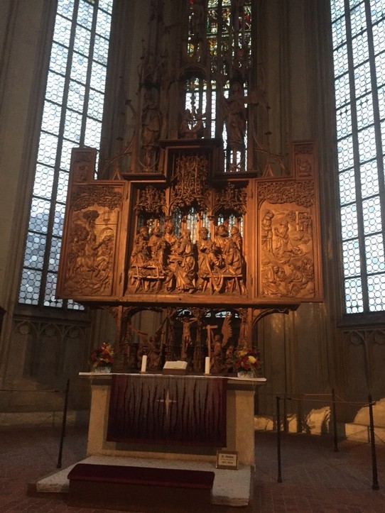 Deutschland - Rothenburg ob der Tauber - St. Jakobskirche. Der "Blutaltar" von Riemenschneider  1499 