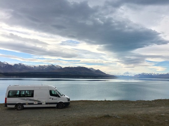 Neuseeland - Pukaki - Einer unserer besten "freedom camping" spots. 
