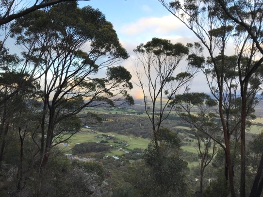 Australien -  - Die Aussicht vom Camper auf dem Mount York