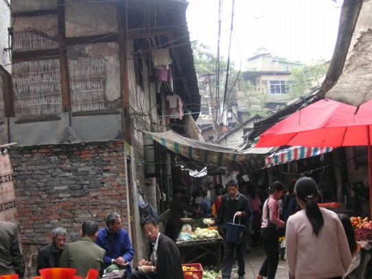 China - Chongqing - interessanter Markt in Chongqing 2005