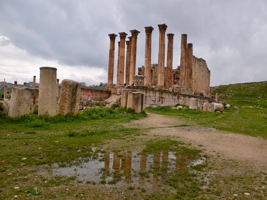 Jordanien - Jarash - Der Tempel des Artemis.