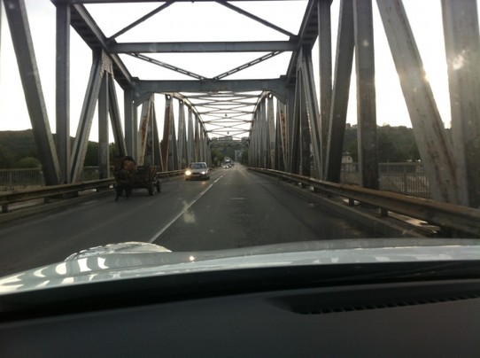 Rumänien - Craiova - Brücke über den Olt bei Slatina, zweitgrößter Fluss in Rumänien.