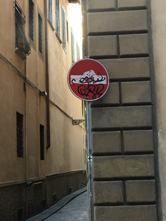 Italien - Fiesole - Ein schönes Straßenschild