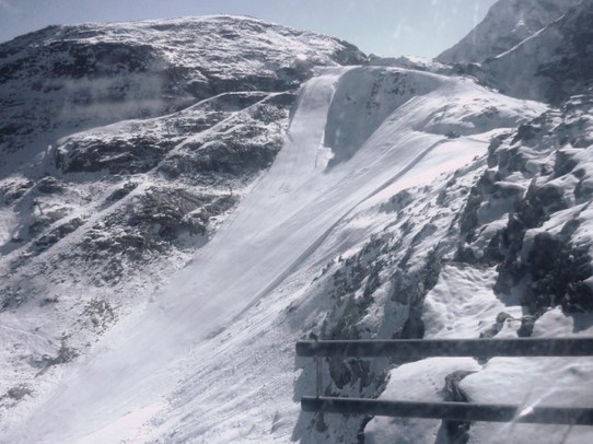 Schweiz - Pontresina/Engadin, - Unser Gletscherhang....Skifahren auf der Diavolezz a