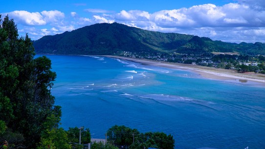 Neuseeland - Hot Water Beach - Atemberaubende Aussicht