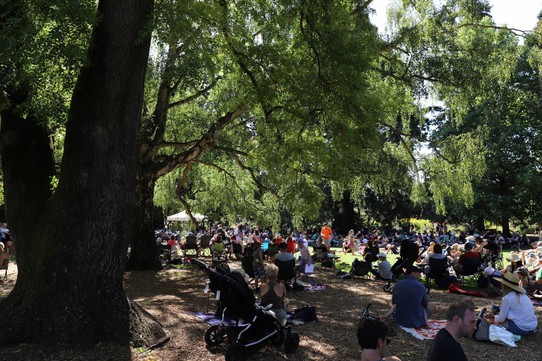 Neuseeland - Christchurch - Lazy Sunday Konzert in den Botanic Gardens