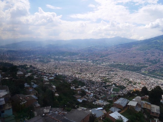 Colombia - Medellín - Uitzicht vanuit de kabelbaan