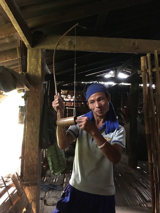 Thailand - Ban Luang - Selbstgebaute Rattenfalle welche hin und wieder zur Ernährung der Familie dient. 