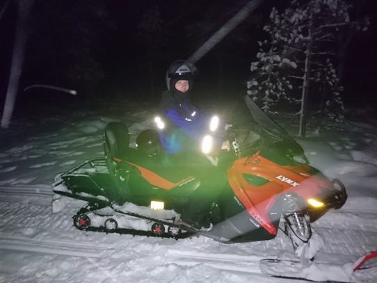 Finnland - Rovaniemi - Zum ersten mal Snowmobil fahren