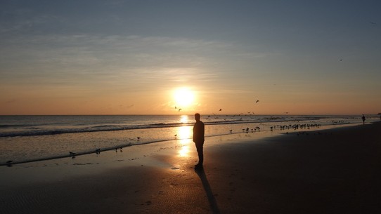 USA - Daytona Beach - Sonnenaufgang vor unserem Hotel. So ein Jet Lag hat auch mal Vorteile 