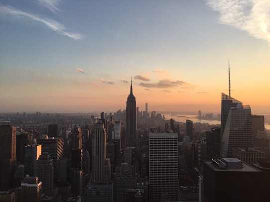 United States - New York - Empire State Building im Sonnenuntergang