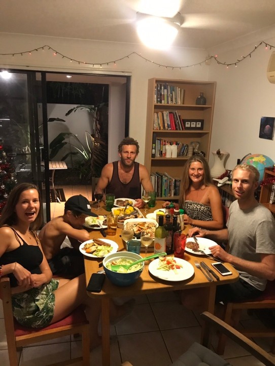 Australien - Surfers Paradise - Barbecue with the group