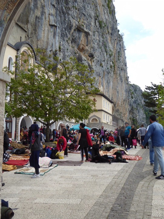 Montenegro -  - Das Camp vor dem Kloster 