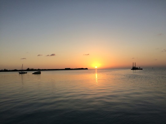 Belize - Caye Caulker - Sonnenuntergang auf der Insel