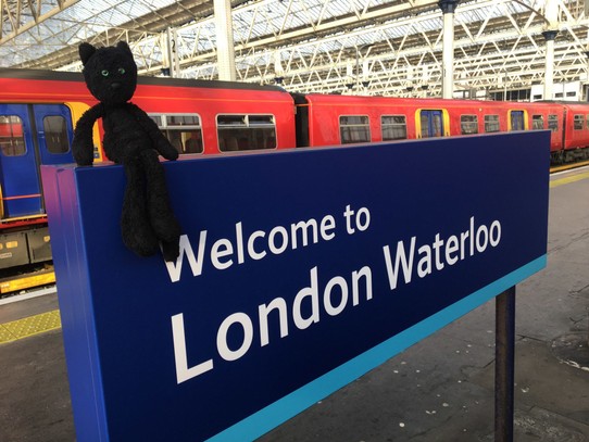 United Kingdom - London - Lots of trains at Waterloo.