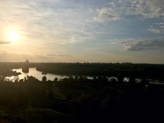 Serbien - Belgrad - Sonnenuntergang auf der Burg