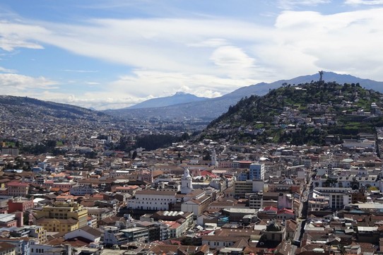 Ecuador - Quito - View from the cathedral of one of the volcanoes surrounding Quito