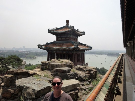 China - Beijing - Louise wilting at the Summer Palace