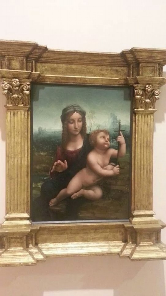 Mexico - Mexico City - Leonardo da Vince' s Painting at Soumaya Museum