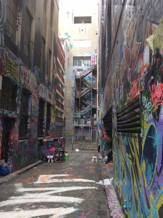 Australia - Melbourne - Backdoor in Hosier Lane. 