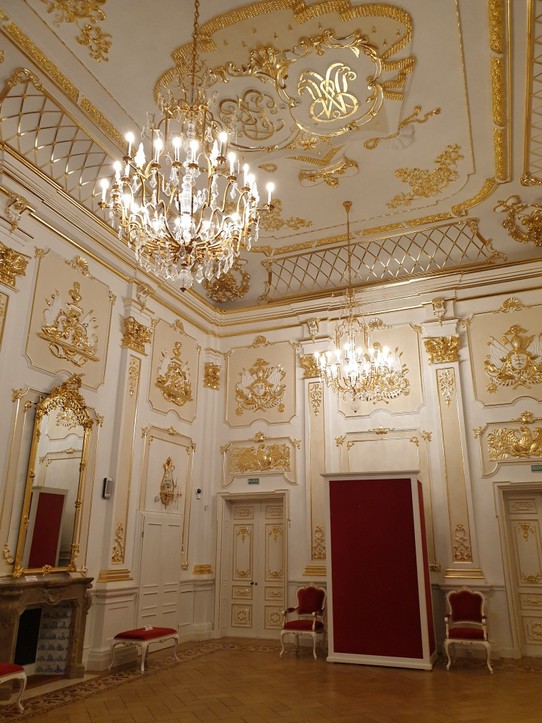 Belarus - Niasviž - Ball room in Niasviž Castle