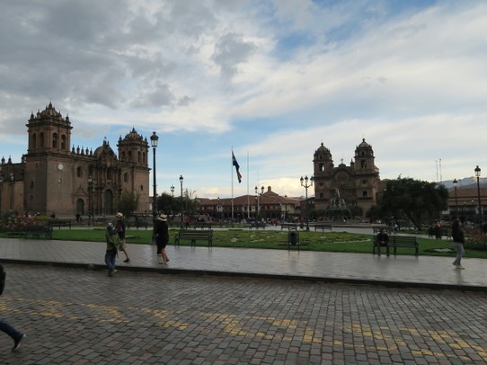 Peru - Cusco - Plaza de armas, cathédrale et église