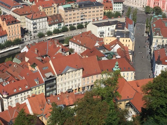 Slowenien - Laibach - Blick auf die Altstadt