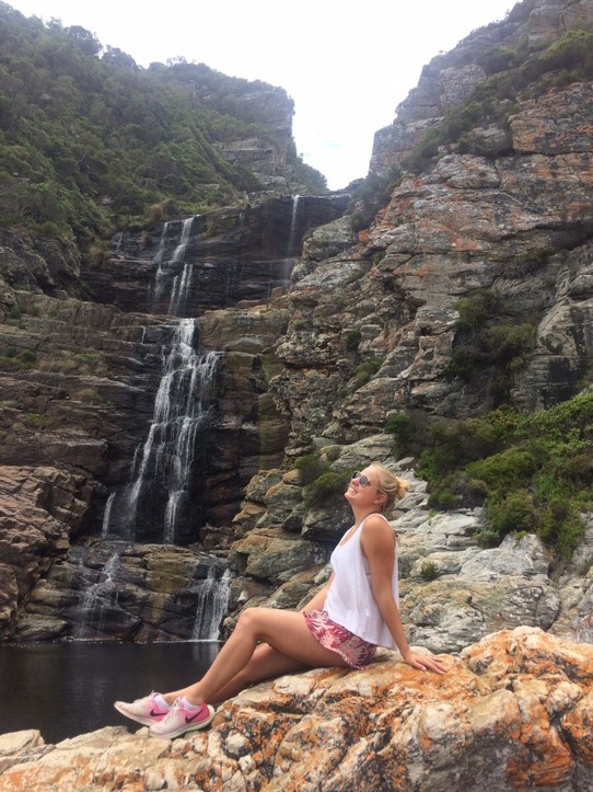 Südafrika - Knysna - Wasserfall (Ziel der Wanderung) 
