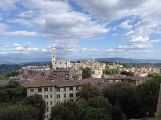 Italien - Perugia - Der Ausblick auf einen Teil von Perugia