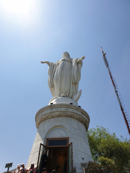 Chile - Santiago - Statue of the virgin on San Cristobal