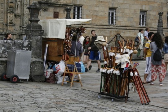 Spanien - Santiago de Compostela - Grundausstattung für den Pilger