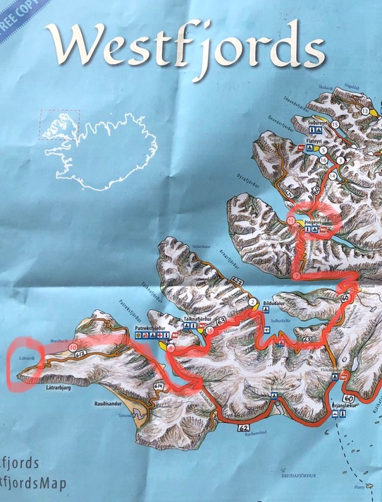 Island - Þingeyri - Und das war der Weg vom Ende Europas bis zum Campingplatz nach Þingeyri...