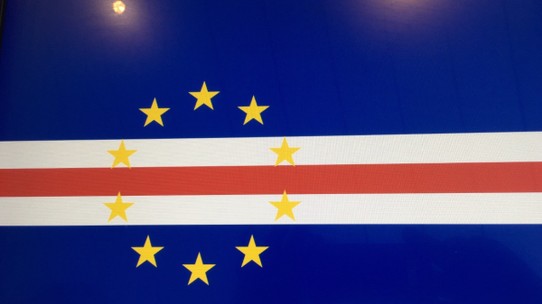 Kap Verde - Praia - Nationalflagge Capo Verde