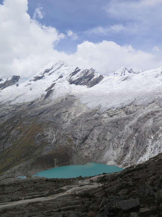 Peru - Áncash - La vue sur le lac du glacier de punta union