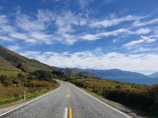 Neuseeland - Wanaka - So leere Straßen findet man zuhause nicht😃