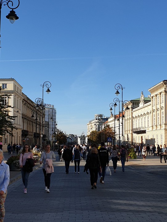 Poland - Warsaw - Main street Warsaw