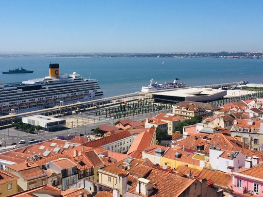 Portugal - Lisboa - Super Aussicht von der Terrasse 