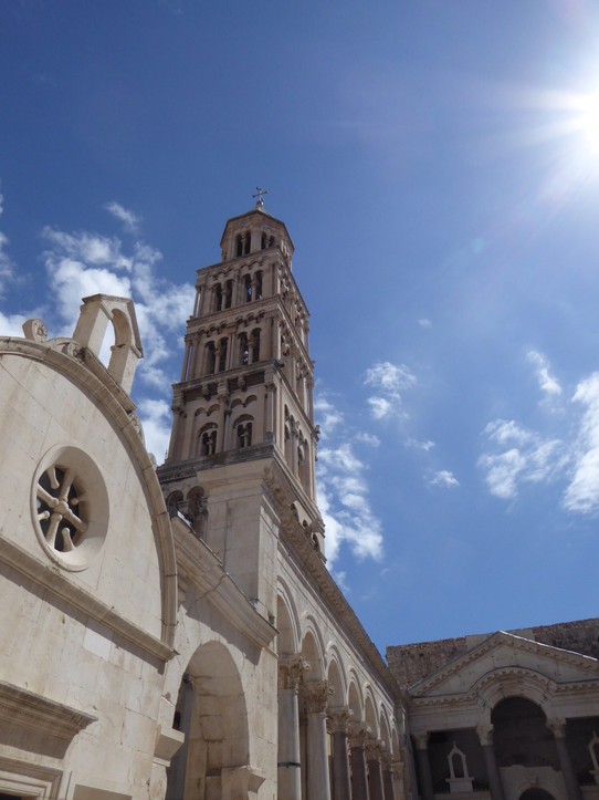 Kroatien - Split - Der gesperrte Turm der Kathedrale 