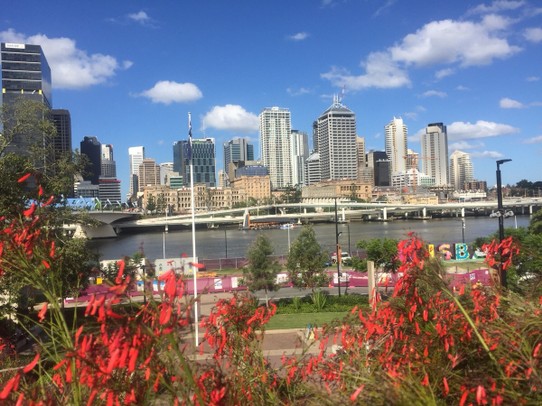 Australien - Brisbane - Blick von der South Bank auf Brisbane 